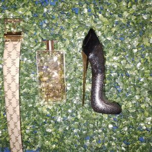 (Bundle) Woman's CH "Good Girl" Perfume ,Lancome Perfume and MK Belt.
